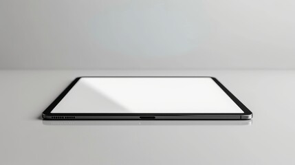 Illustration of black tablet pc same with ipade on white background