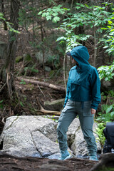 Woman exploring the nature