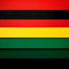 Obraz premium Abstract Geometric Background Black Horizontal Stripe with Copy Space on Red, Yellow, and Green Colors for LGBTQ+ Pride Month