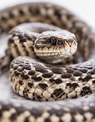 Obraz premium rattlesnake, isolated white background 