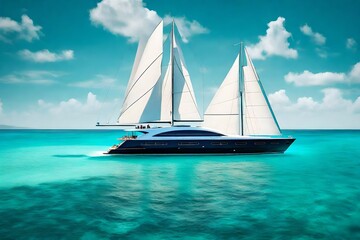 sailing boat on the sea