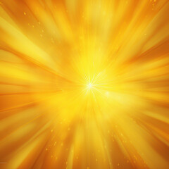 abstract golden yellow light sunburst ray background 
