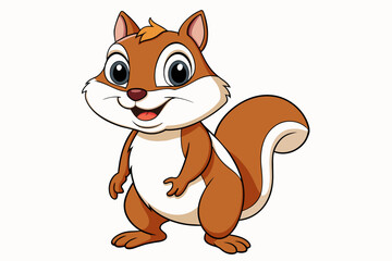 chipmunk cartoon vector illustration