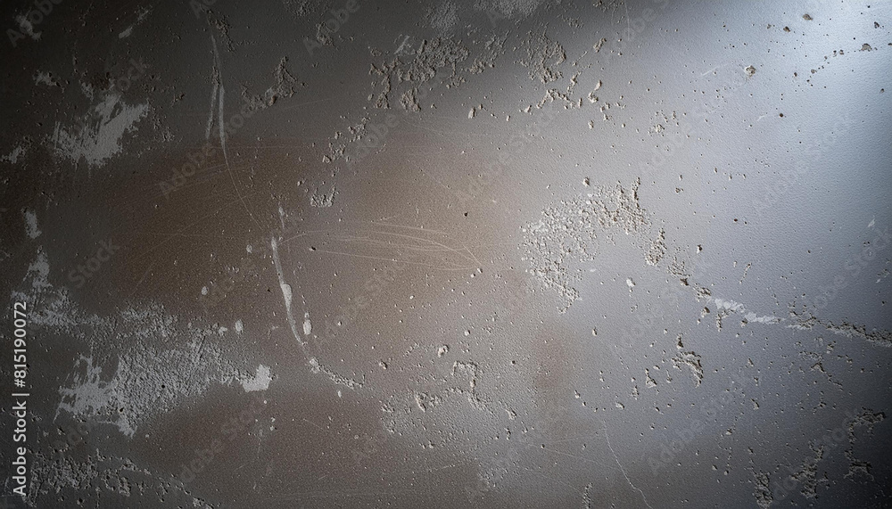 Wall mural gray cement backdrop with white stains. concrete surface. abstract texture