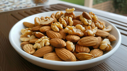 Walnuts with almonds