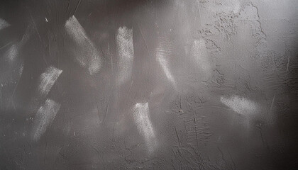 Naklejka premium Gray cement backdrop with white stains. Concrete surface. Abstract texture