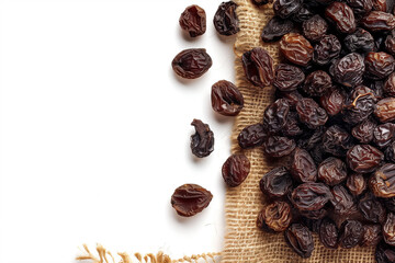 Fototapeta premium Raisins isolated on white background