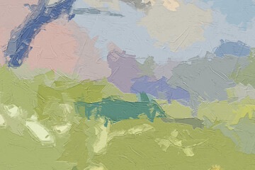 Oil paintings and various flowers, lotus leaves, cats, dogs, chrysanthemums, butterflies, rivers, scenic ponds