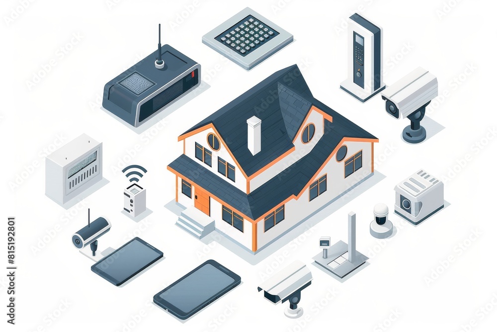 Aufkleber home security systems integrate security technology to deter property protection breaches, recording