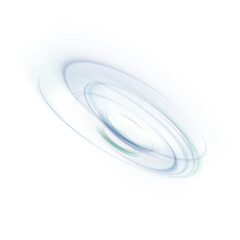 Oval logo gradient light effect, spiral perspective with rotation, fractal shape mystical portal, design template. Vector