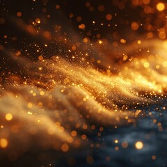 Naklejka premium Floating dust captured in intricate macro. 