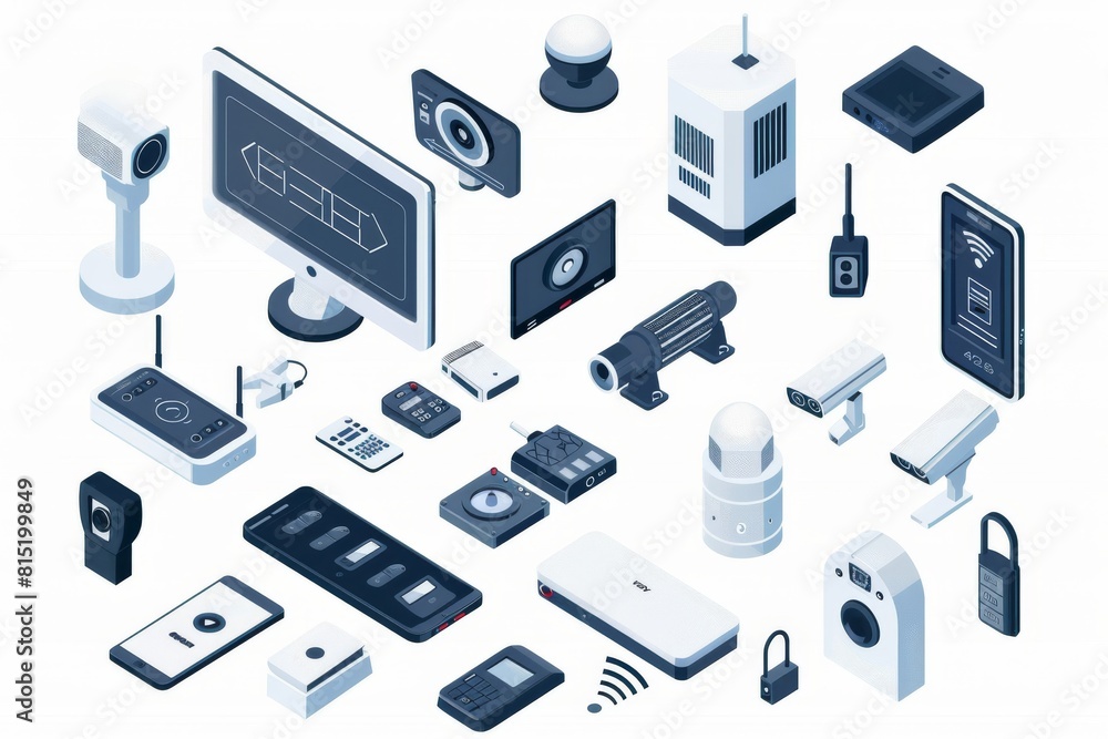 Poster uninterrupted connections in home security systems allow for comprehensive surveillance, managed thr
