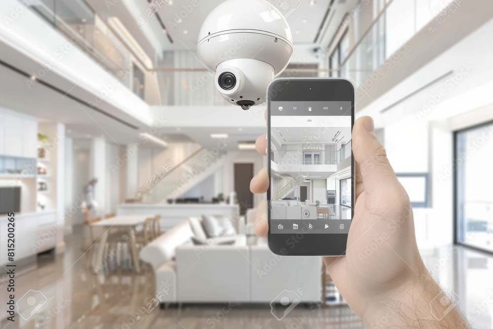 Aufkleber high-speed wi-fi enhances comprehensive surveillance in home security systems, managed through secur