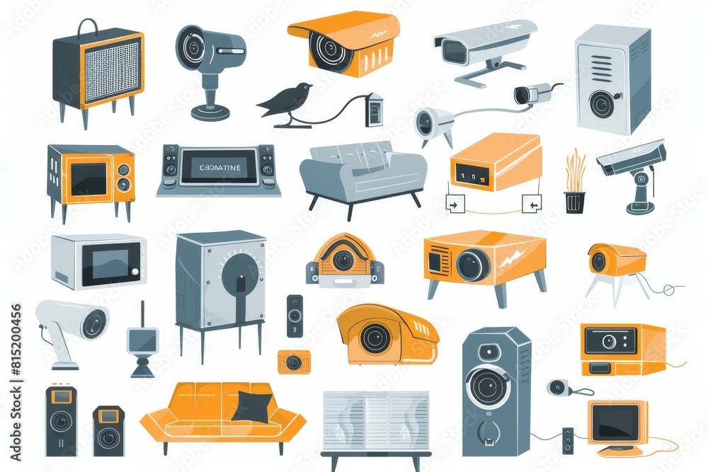 Poster uninterrupted connections in home security systems allow for comprehensive surveillance, managed thr