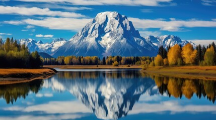Obraz premium Oxbow Bend UHD Wallpaper