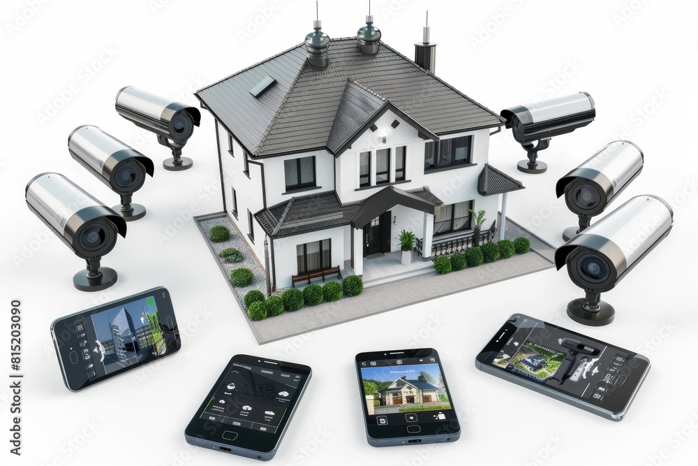 Poster user-friendly remote administration of advanced security cameras with wi-fi expansion in smart homes
