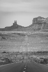 Canyon Road Black and White