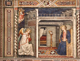 Annunciazione; affresco nella chiesa di Santa Maria Novella a Firenze