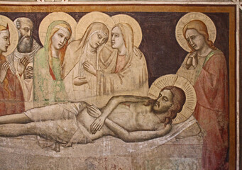 compianto sul Cristo morto; affresco nella chiesa di Santa Maria Novella a Firenze