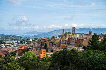 View to the old town of Grasse