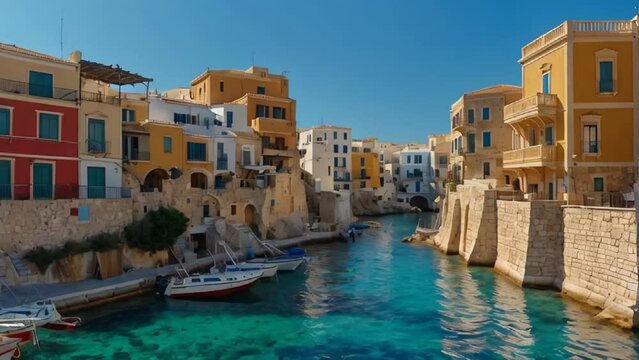 Stunning City of Rethymno, Crete island Greece