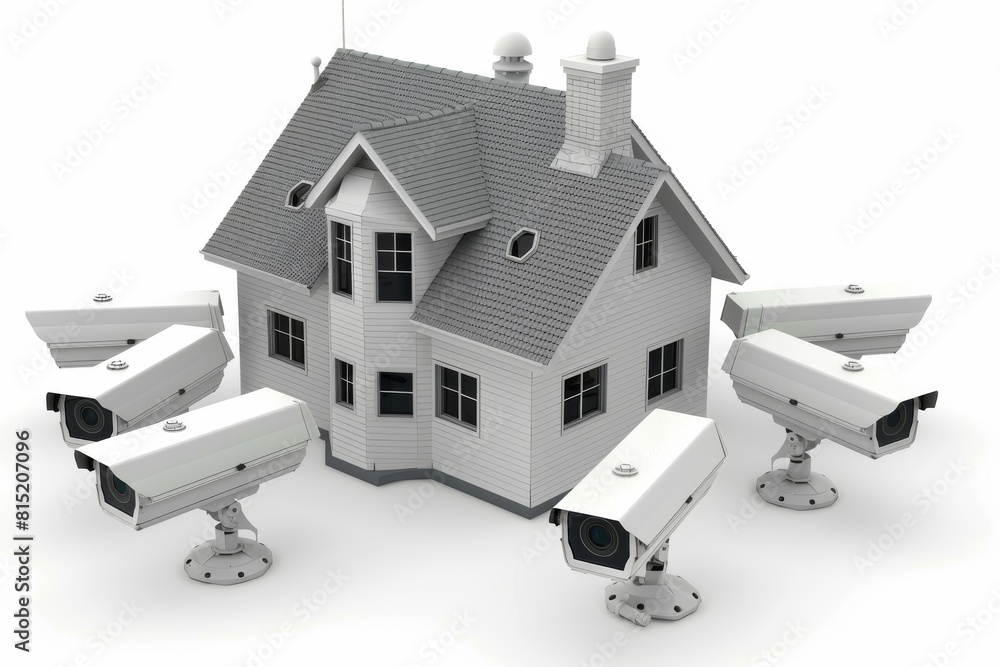 Poster camera protection in security industry through smart alarm panels, detecting leakage and connecting 