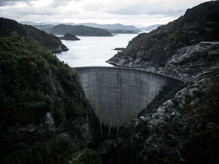 Gordon Dam in Tasmania Australia