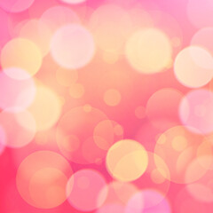 Pink bokeh square background for posters, ad, banners, social media, events and various design works