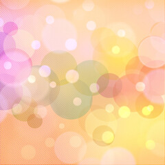 Yellow bokeh square background for posters, ad, banners, social media, events and various design works