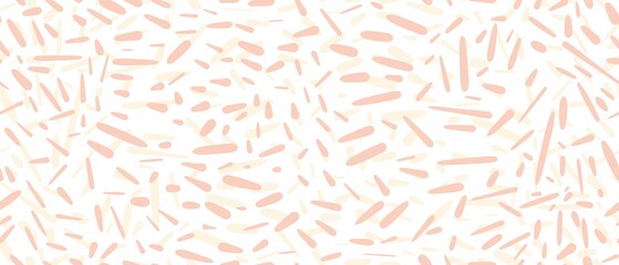 Seamless abstract textured pattern. Simple background pink, beige, white texture. Digital brush strokes. Lines. Design for textile fabrics, wrapping paper, background, wallpaper, cover.