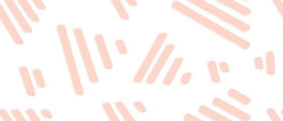 Obraz premium Seamless abstract textured pattern. Simple background pink, white. Triangles, lines. Digital brush strokes. Design for textile fabrics, wrapping paper, background, wallpaper, cover.