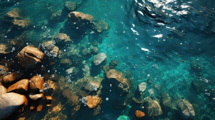 Naklejka premium water view from above UHD Wallpapar