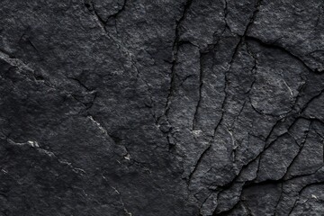Dark grey, black stone background. Rock texture. Black slate background