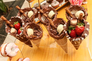 mesa de doces de festa fantástica