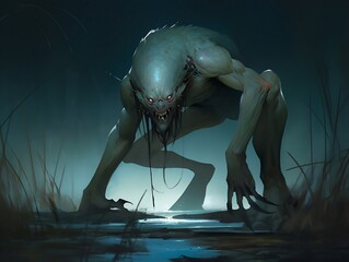 ghoul monster in the swamp