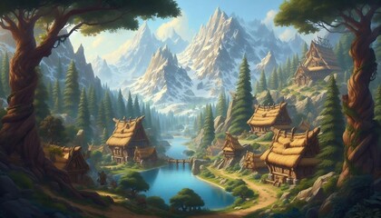 quaint mountain village