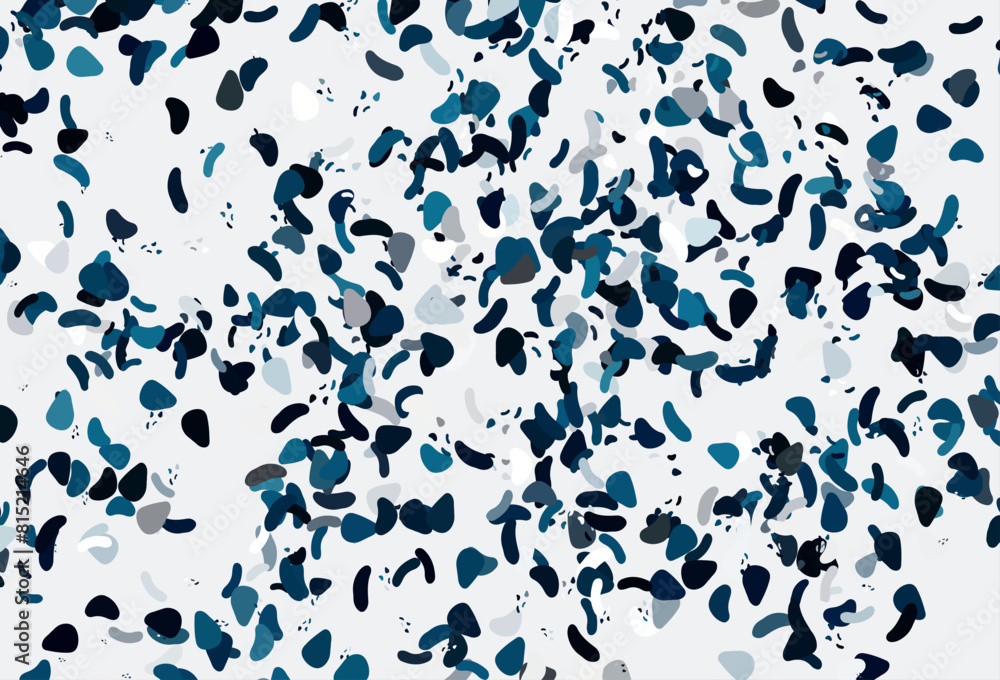 Poster light blue vector texture with random forms.