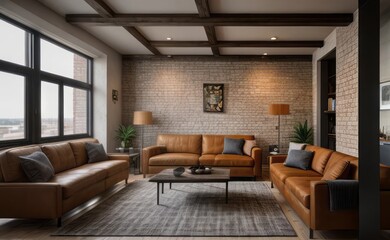 Exposed Brick Loft with Vintage Accents