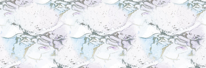 Fototapeta premium Marble Pink Ink. Blue Alcohol Ink Paint. Purple