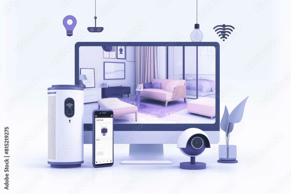 Poster real estate security enhanced by alarm systems and protective perimeters using advanced camera opera