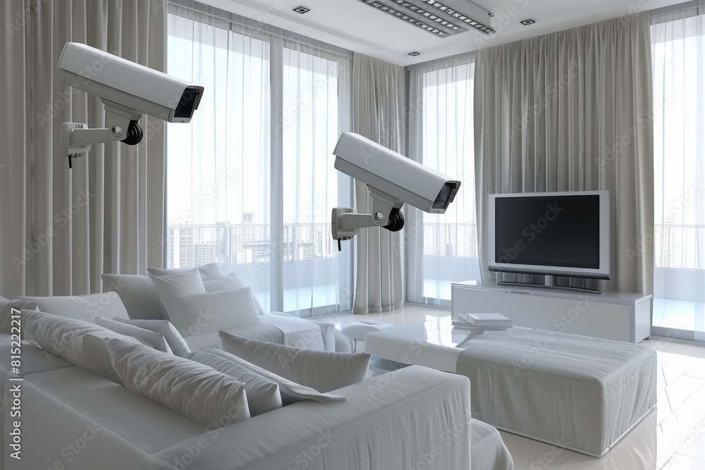 Poster residential networks integrate alarm systems for home safety, utilizing security measures to manage 