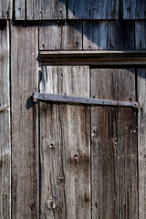 old wooden barn door