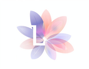 logo design, line art of letter "l", simple minimalistic  , white background
