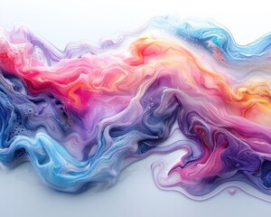 Art created by iridescent soap films stretched over frames, focusing on the vibrant patterns and colors