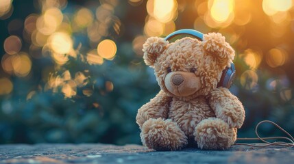 Enhance your mood with a melodic teddy bear toy that plays soothing tunes igniting your brain with...