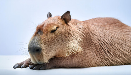 Sleeping Capybara: Nature's Gentle Giant at Rest