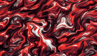 Seamless red marblling pattern, realistic style design. Generative ai
