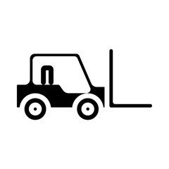 Forklift Glyph Icon Design