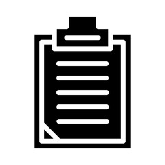 Clipboard (for order details) Glyph Icon Design