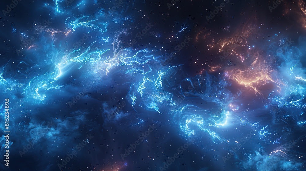 Aufkleber a digital image with a space theme for a background